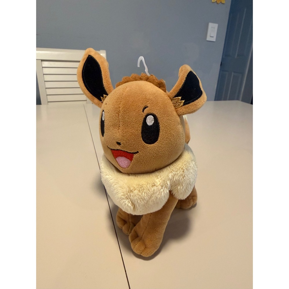 Pokemon Eevee Plush 9 Inch Stuffed Animal Toy Wicked Cool Toys WCT Brown Cream